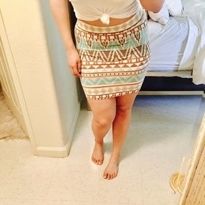 🌾BOHO PATTERN SKiRT BY FOREVER 21